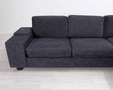 Lataa kuva Galleria-katseluun, 5-istuttava kulmasohva tummanharmaa
