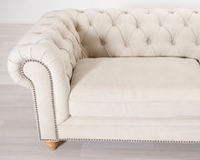 Lataa kuva Galleria-katseluun, 3-istuttava tygsohva beige
