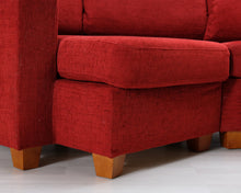Lataa kuva Galleria-katseluun, Asko 4-istuttava kulmasohva punainen
