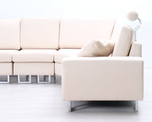 Beliani Stockholm kulmasohva beige