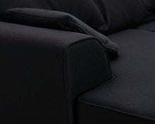 Lataa kuva Galleria-katseluun, 4-istuttava divaanisohva tummanharmaa
