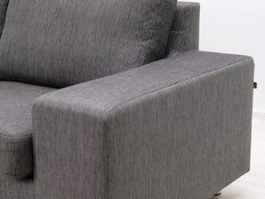Asko 2,5-istuttava kangassohva harmaa