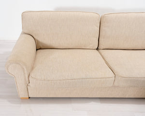 3-istuttava kangassohva beige