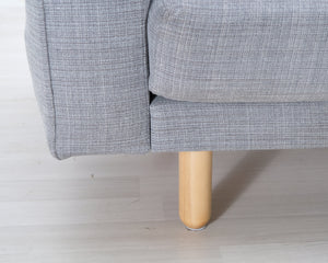 IKEA 3-istuttava kangassohva harmaa