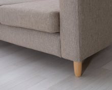 Lataa kuva Galleria-katseluun, Asko 3-istuttava sohva vaaleanruskea
