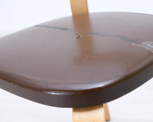 Artek 69 tuoli koivu / ruskea tekonahka