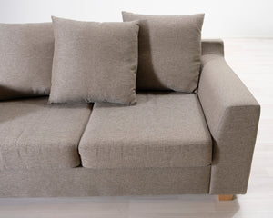 2-istuttava kangassohva beige