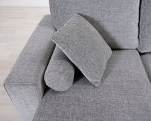 Lataa kuva Galleria-katseluun, Möbelform Pluz 4-istuttava divaanisohva ja rahi harmaa
