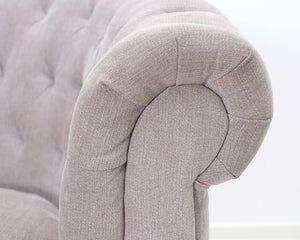 Chesterfield nojatuoli vaaleanharmaa