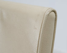 Lataa kuva Galleria-katseluun, Calligaris ruokatuoli nahkaistuimella luonnonvalkoinen
