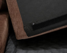 Lataa kuva Galleria-katseluun, 6-istuttava kulmasohva ruskea

