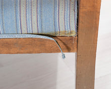 Lataa kuva Galleria-katseluun, Antiikkinen 2-istuttava sohva raidallinen 1800-luku
