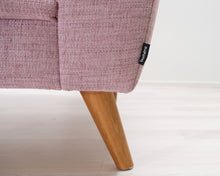 Lataa kuva Galleria-katseluun, Möbelmästarna Gilbert 2-istuttava kangassohva vaaleanpunainen
