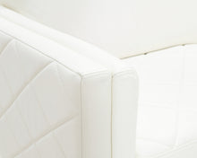 Lataa kuva Galleria-katseluun, 5-istuttava nahkasohva valkoinen
