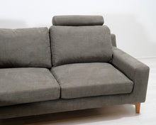 Lataa kuva Galleria-katseluun, 4-istuttava kulmasohva vihreänharmaa
