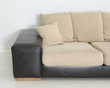 Lataa kuva Galleria-katseluun, Bellus XXL 4-istuttava sohva nahka / kangas
