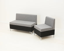 Lataa kuva Galleria-katseluun, Metalmobil Abaco sohva ja nojatuoli musta
