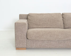 Interface 3-istuttava sohva vaaleanruskea