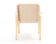 Lataa kuva Galleria-katseluun, Artek 45 nojatuoli beige satulavyö
