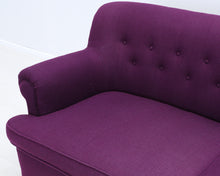 Lataa kuva Galleria-katseluun, 60-luvun vintage sohva violetti
