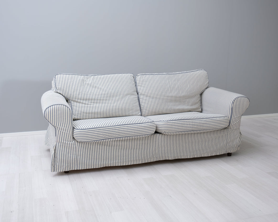 Asko 2,5-istuttava kangassohva raidallinen