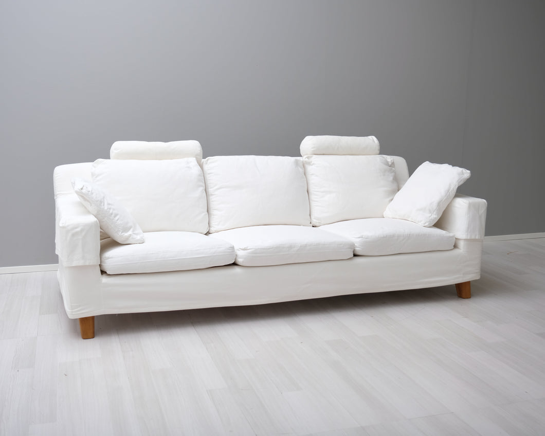 Fogia Morris 3-istuttava sohva valkoinen