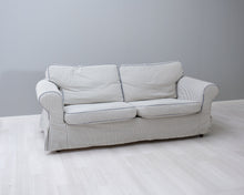 Lataa kuva Galleria-katseluun, Asko 2,5-istuttava kangassohva raidallinen
