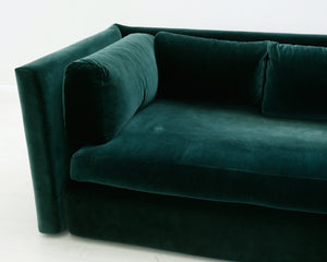 Hackney 3-istuttava sohva Lola tummanvihreä