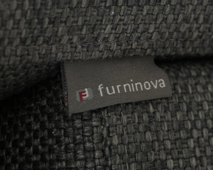 Furninova 1,5-istuttava nojatuoli harmaa
