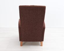 Lataa kuva Galleria-katseluun, Asko nojatuoli rahilla tummanruskea
