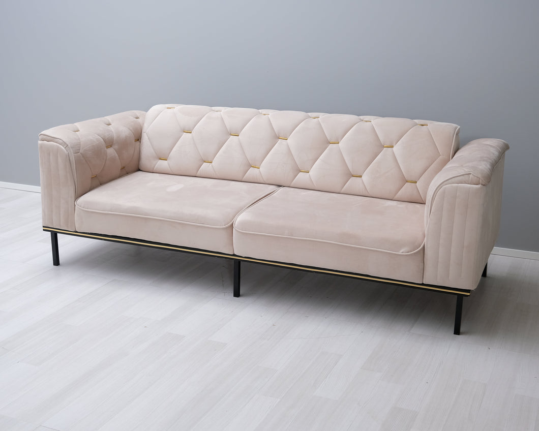 3-istuttava kangassohva beige