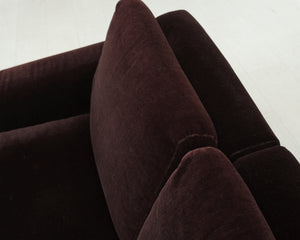 Yrjö Kukkapuro Variatio 2-istuttava sohva tummanruskea