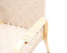 Lataa kuva Galleria-katseluun, Artek 45 nojatuoli beige satulavyö
