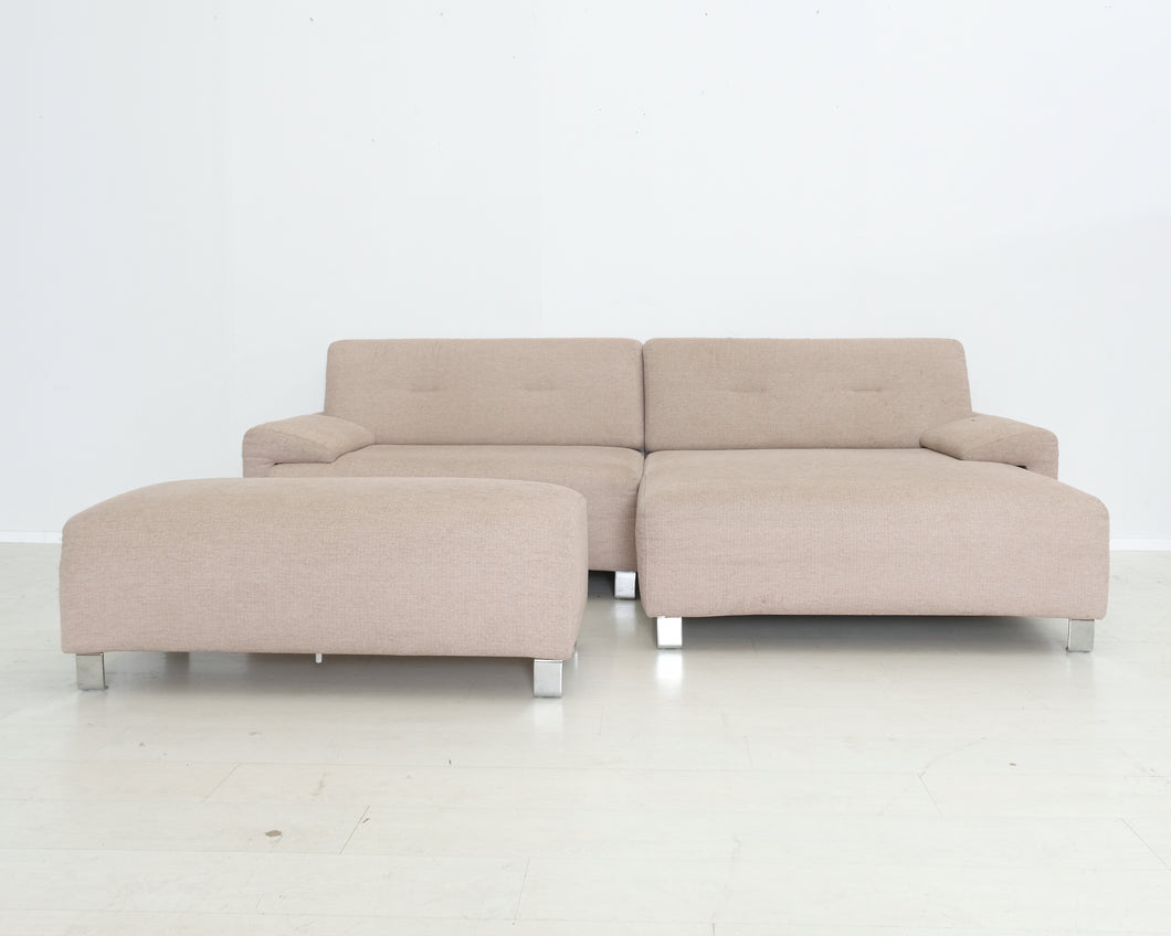 Asko JADE 3-istuttava divaanisohva rahilla beige