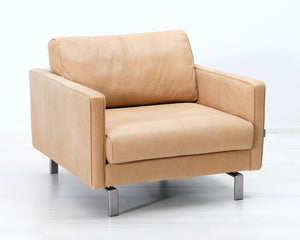 Furninova nahkanojatuoli beige