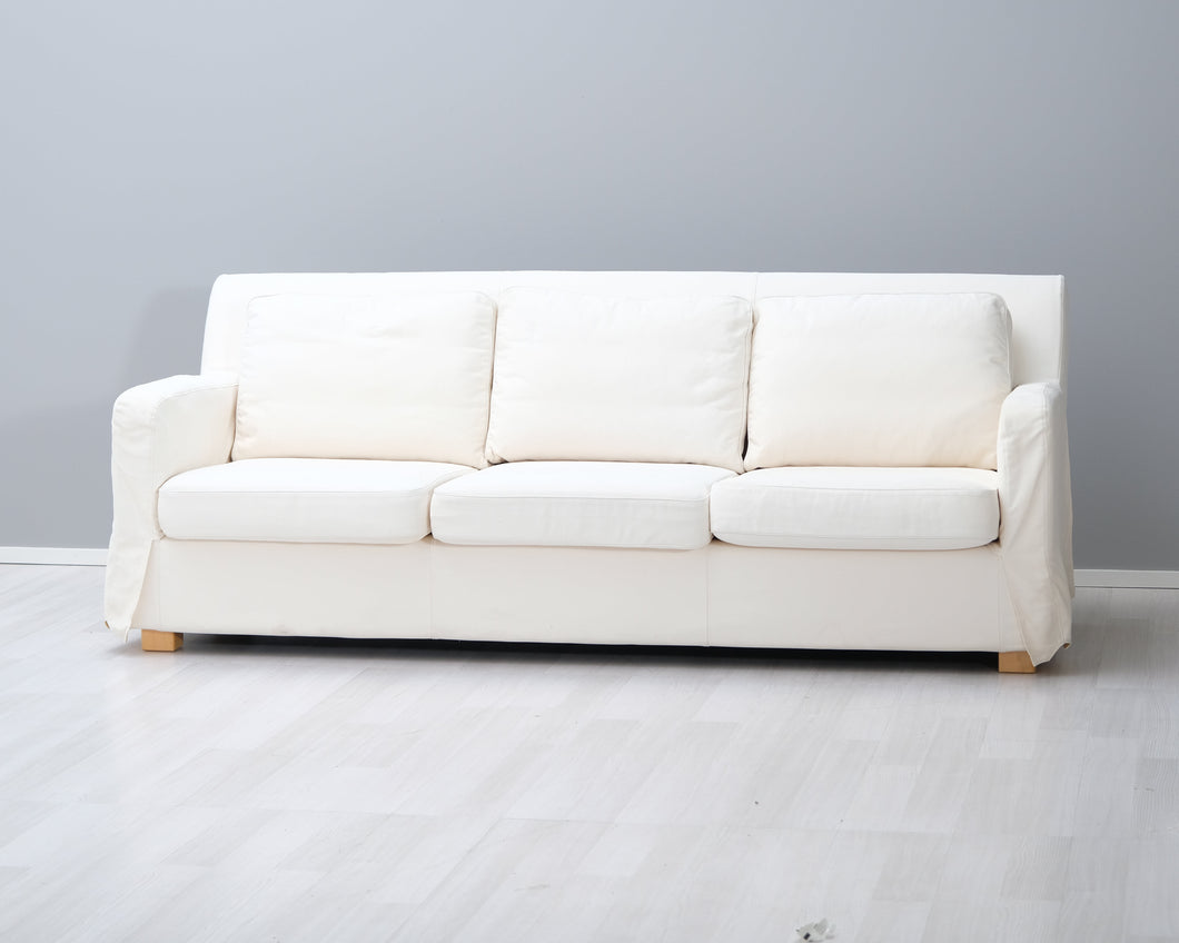 Artek 593 3-istuttava kangassohva valkoinen