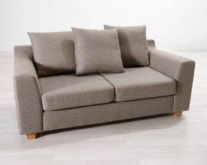 2-istuttava kangassohva beige