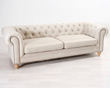 Lataa kuva Galleria-katseluun, 3-istuttava tygsohva beige
