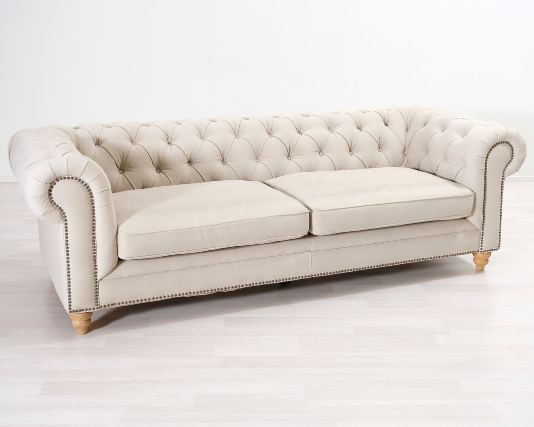 3-istuttava tygsohva beige