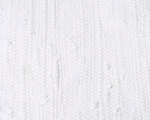 Puuvillamatto 196 x 143 cm valkoinen