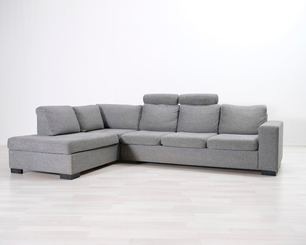 5-istuttava avokulmasohva harmaa