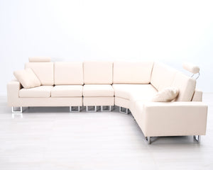 Beliani Stockholm kulmasohva beige