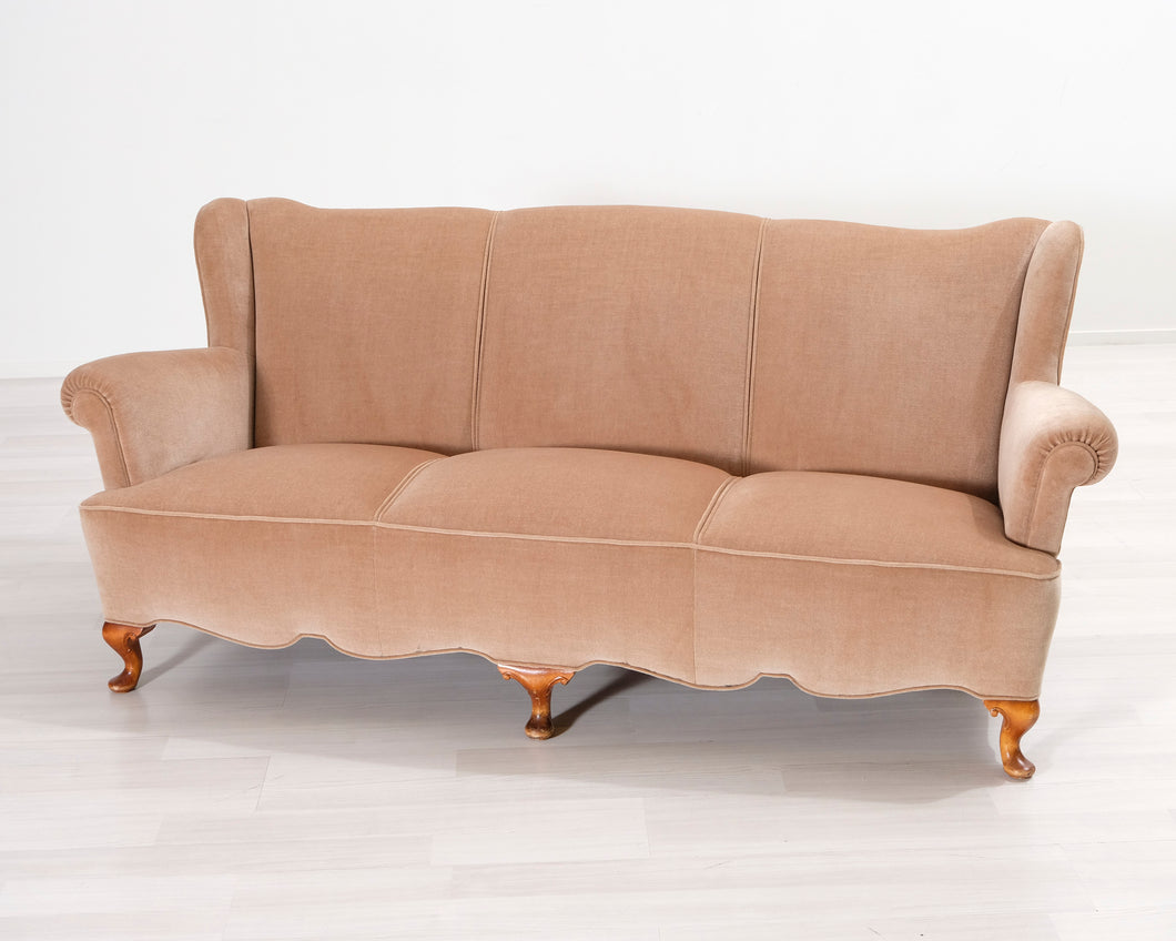 3-istuttava kangassohva beige