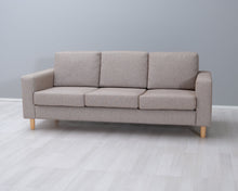 Lataa kuva Galleria-katseluun, Asko 3-istuttava sohva vaaleanruskea
