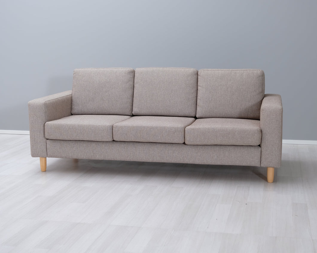 Asko 3-istuttava sohva vaaleanruskea